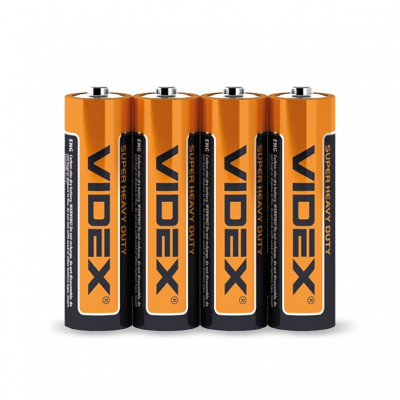 Батарейка Videx R6P/AA 4pcs SHRINK