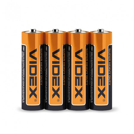 Батарейка Videx R6P/AA 4pcs SHRINK