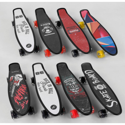 Скейт Пенни борд S-00635 (8) Best Board, 8 видов, колеса PU светящиеся, d=6см Скейт Пенни борд S-00635 (8) Best Board, 8 видов, колеса PU светящиеся, d=6см
