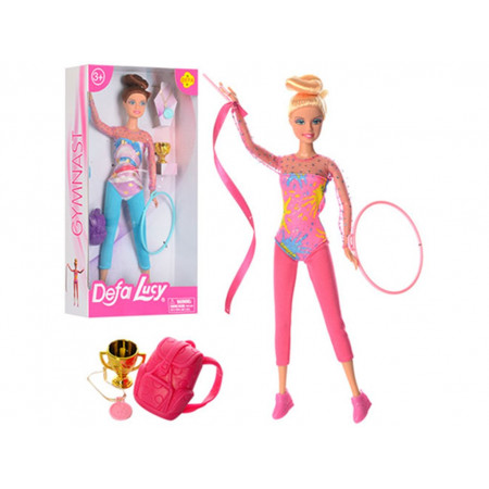 Кукла "Defa Lucy" 8353 (24шт/2) 2 вида, гимнастка, с куколкой, 6 аксесс., в кор