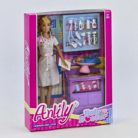 Кукла "Anlily" 99232 (48/2) "Врач", младенец, мебель, аксессуары, в коробке [Коробка]