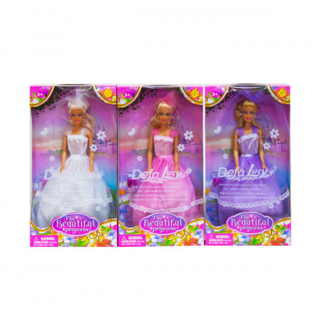 Лялька "Defa" 8065 (48) "Ніжна принцеса", 3 види, аксесуари, у коробці