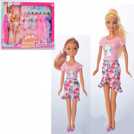 Лялька "Defa" 8447 (6) 2 види, "Розкішний гардероб", лялечка, одяг, аксесуари, у коробці
