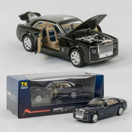 Машина металева EL 8737 (36) "Auto Expert", 2 кольори, 1:24 масштаб, світло, звук, інерція, відчиняються двері, в коробці