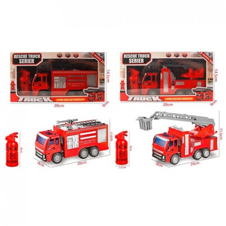 Пожежна машина 659-6-8 інерц., рухомі деталі, 2 види, кор., 28-15-18,5 см