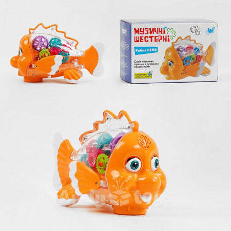 Рибка музична 33707 (72) "WToys", ОЗВУЧУВАННЯ УКРАЇНСЬКОЮ МОВОЮ, шестерні, пісня, підсвічування, автоматичний рух, в коробці Рибка музична 33707 (72) "WToys", ОЗВУЧУВАННЯ УКРАЇНСЬКОЮ МОВОЮ, шестерні, пісня, підсвічування, автоматичний рух, в коробці