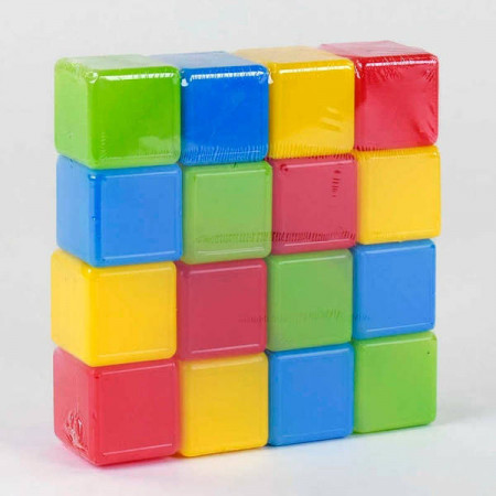 Кубики кольорові 16 шт. (20) 05063 "M-TOYS"
