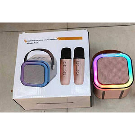 Караоке C 66377 (40) Bluetooth, AUX, USB, підтримка TFcard, 2 мікрофони, підсвічування, в коробці