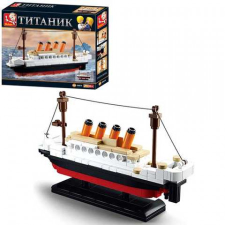 Конструктор SLUBAN M38-B0576 (60шт) Titanic, 165-98мм, 194дет, в кор-ке, 23,5-19-4,5см