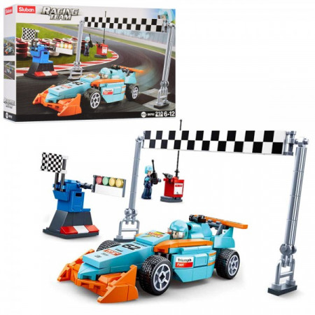 Конструктор SLUBAN M38-B0762 "Racing Team": формула-1, болід, фігурка, 210 дет