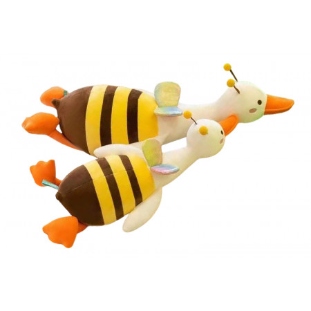 М`яка іграшка, K15301, гусак у костюмі бджілки 70 см