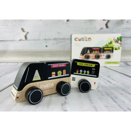 Машинка "Мандруюче кафе"/Wooden toy-car " Food truck" 15542