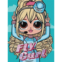 Набір для розпису по номерах для дітей "L.O.L. Surprise! O.M.G. Fly Gurl" 30х40см