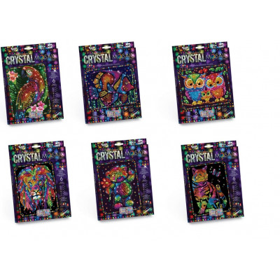 Алмазна мозаїка "CRYSTAL MOSAIC" 10 видів (20) "Danko Toys" CRM-01-01/10 Алмазна мозаїка "CRYSTAL MOSAIC" 10 видів (20) "Danko Toys" CRM-01-01/10