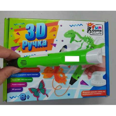 Ручка 3D 57126 (12/2) "4FUN Game Club", USB кабель живлення, в коробці