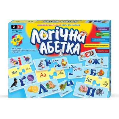 Гра Наст. "Логічна Абетка" Укр. (12), DT 66 Asp-U