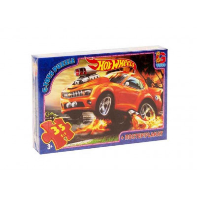 Пазли 35 ел. ТМ "G-Toys" із серії "Hot Wheels" FW701