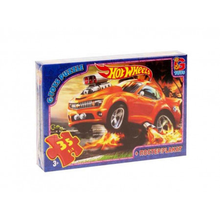 Пазли 35 ел. ТМ "G-Toys" із серії "Hot Wheels" FW701