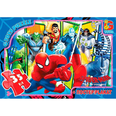 Пазли 35 ел. ТМ "G-Toys" із серії "Людина-павук" SM900