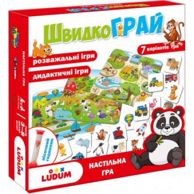 Гра  настільна LD1049-57  "ШвидкоГрай" (24) "Ludum"