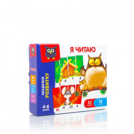 Игра развивающая "Я читаю" (укр) VT 5202-09 (12)  "Vladi Toys"