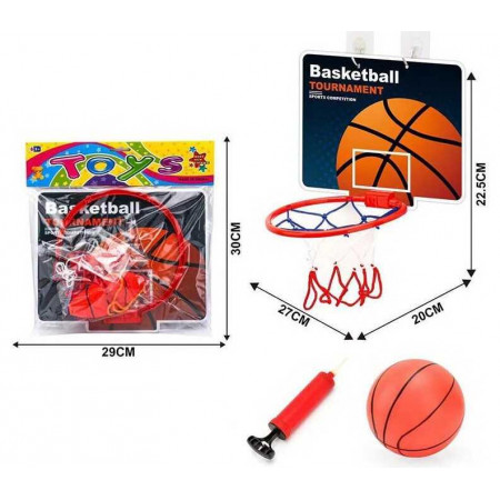 Баскетбол 010-14 (144/2) м`яч, насос, щит з кільцем, у пакеті