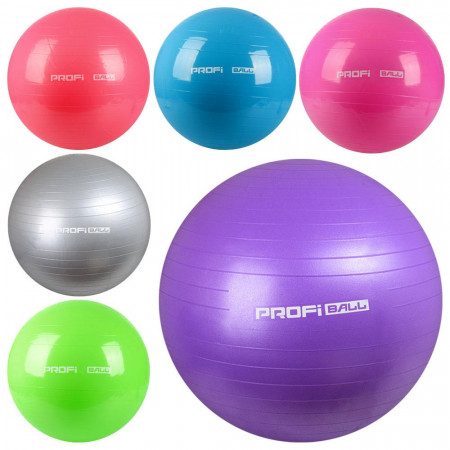 Мяч для фитнеса-65см MS 0382 (30шт) Фитбол, резина, 900г, 6 цветов, в кульке, 17-13-8см