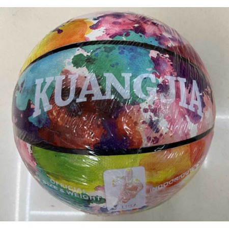 М`яч баскетбольний C 64694 (30) 1 вид, 550 грамів, матеріал PU, розмір №7, (поставляється накачаним на 90%)