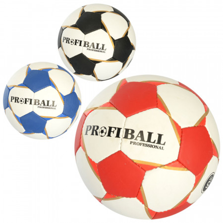 М`яч футбольний 2500-187 розмір 5, ПУ1,4мм., ручна робота, 32 панелі, 400-420г, 3 кольори, кул