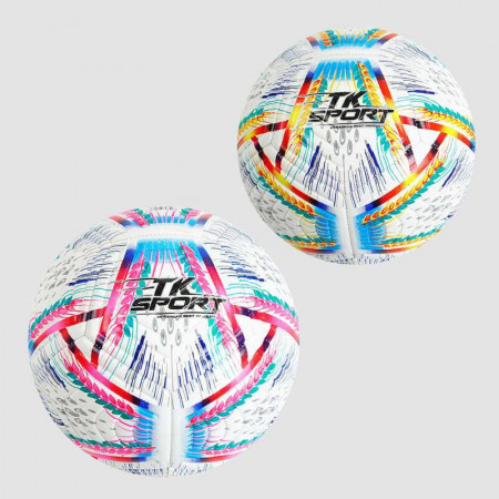 М`яч футбольний C 55003 (60) "TK Sport" 2 види, матеріал TPE, вага 400-420 грамм, розмір №5