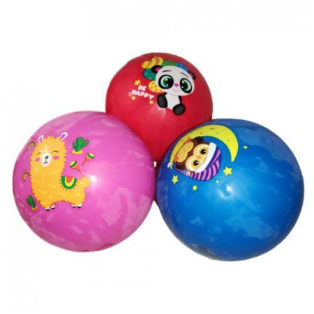 М’яч гумовий  "JumPoPo" JPP09 (укр) (100) "Vladi Toys", діаметр 16 см
