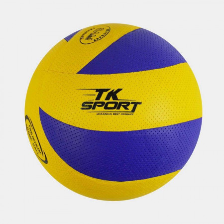 М`яч волейбольний C 62447 (60) "TK Sport", 1 вид, клейка, 280-300 грамів, матеріал м`який PVC